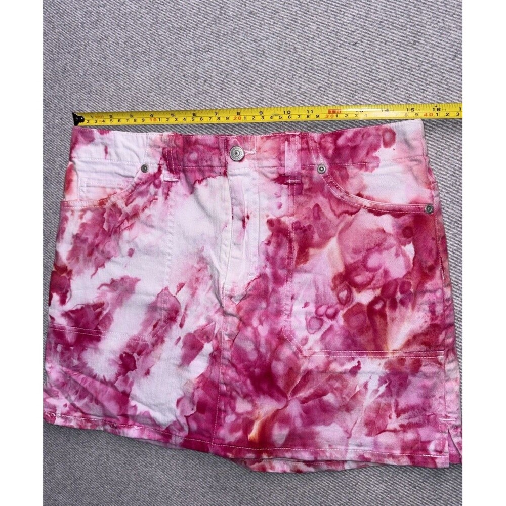 Gloria Vanderbilt Petite Pink Tie-Dye Skort Women’s Size 10 Petite - Picture 7 of 10